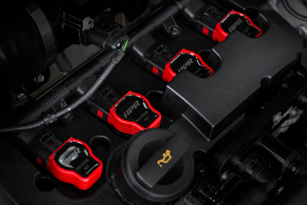 APR IGNITION COILS - RED VW MK5, MK6, B6 PASSAT, CC, 5N TIGUAN, AUDI 8P, 8J, B7, B8