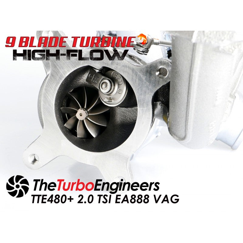 The Turbo Engineers TTE480+ Turbocharger - VW Mk5, Mk6, B6, Audi 8P A3, 8J TT 2.0T Gen 1 TSI