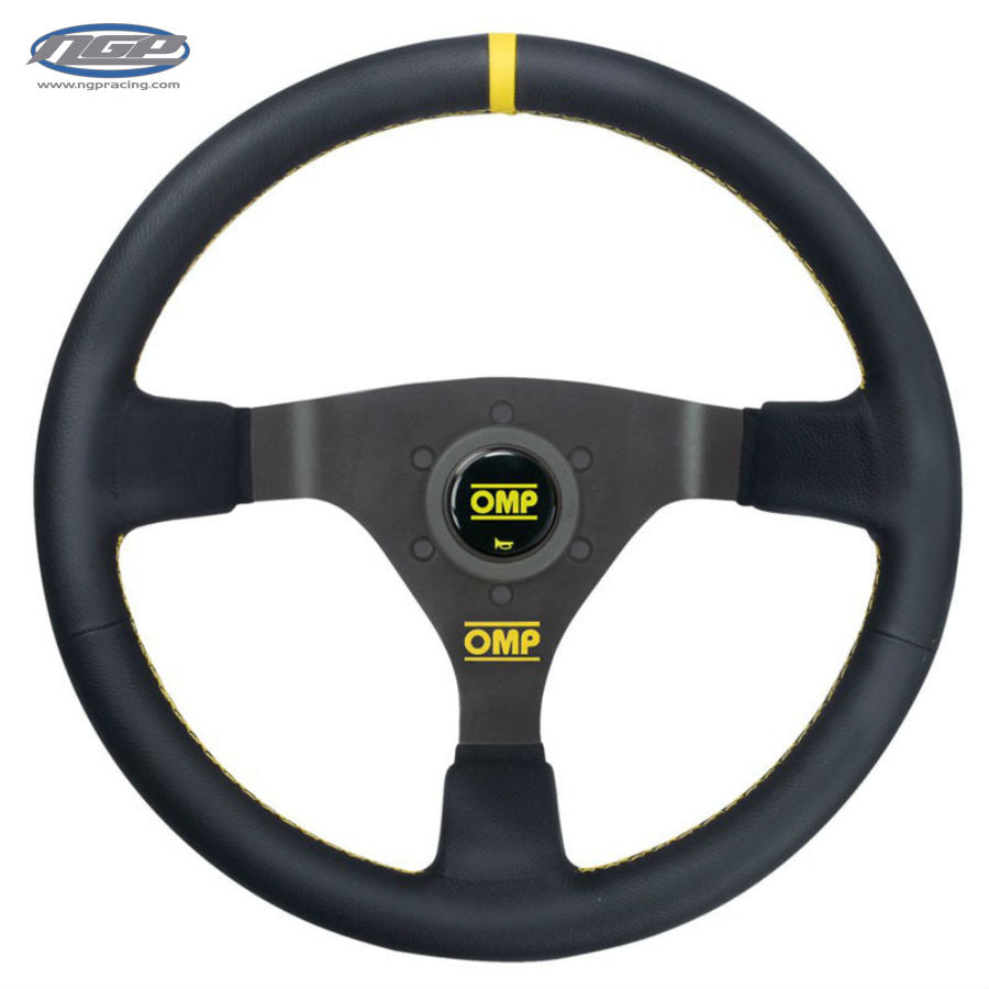 OMP - WRC Steering Wheel - Black Leather