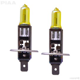 PIAA H1 Solar Yellow Twin Pack Halogen Bulbs