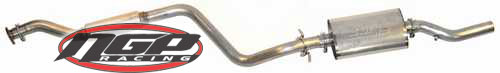 Techtonics Tuned Exhaust, Mk1 Rabbit / Scirocco 1 8v, 75-84, 2.25"