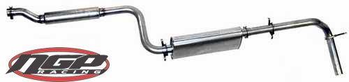 Techtonics Tuned Exhaust, Rabbit Pick Up / Caddy 8v, 2