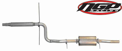 Techtonics Tuning Aluminized Exhaust, 2.5" - B5 A4 1.8t FWD