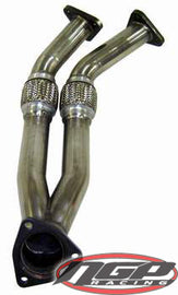 Techtonics Tuning - Stainless Steel Downpipe - Dual 2 Inch for Mk4 VR6 12v