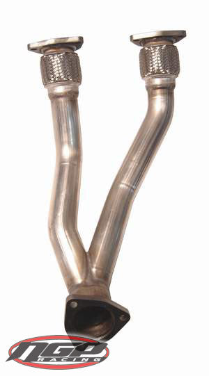 Techtonics Tuning - Stainless Steel Downpipe - Dual 2 Inch for Mk4 VR6 24v