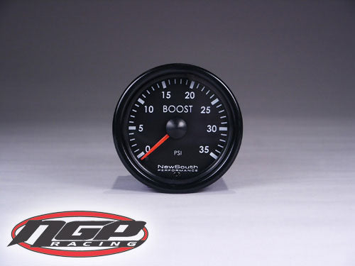 New South Performance - 52mm Indigo Gauge - 0-35psi Boost Gauge