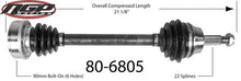 Load image into Gallery viewer, Aftermarket Complete CV Drive Axle - Driver&#39;s Side (Left) - Mk1 1974 to 1984, Mk2 w/ 90mm axle