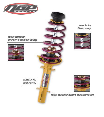 Vogtland Junior Cup kit - Mk4 Golf VR6 / TDi - 50mm/30mm Lowering