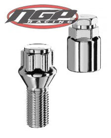 Lock Lug Bolts - Set of 4 - M14 Ball Seat - Thread Length 30mm