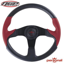 Personal - Steering Wheel - Thunder - Black / Red - 350mm