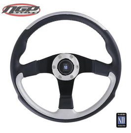 Nardi - Steering Wheel - leader - Silver, 350mm