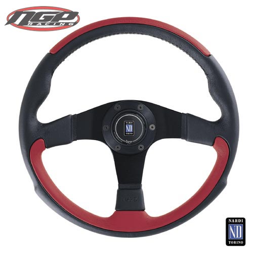 Nardi - Steering Wheel - leader - Red, 350mm