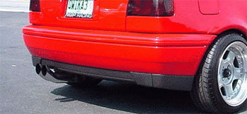 Mk3 Golf European Rear Bumper, Smooth Top