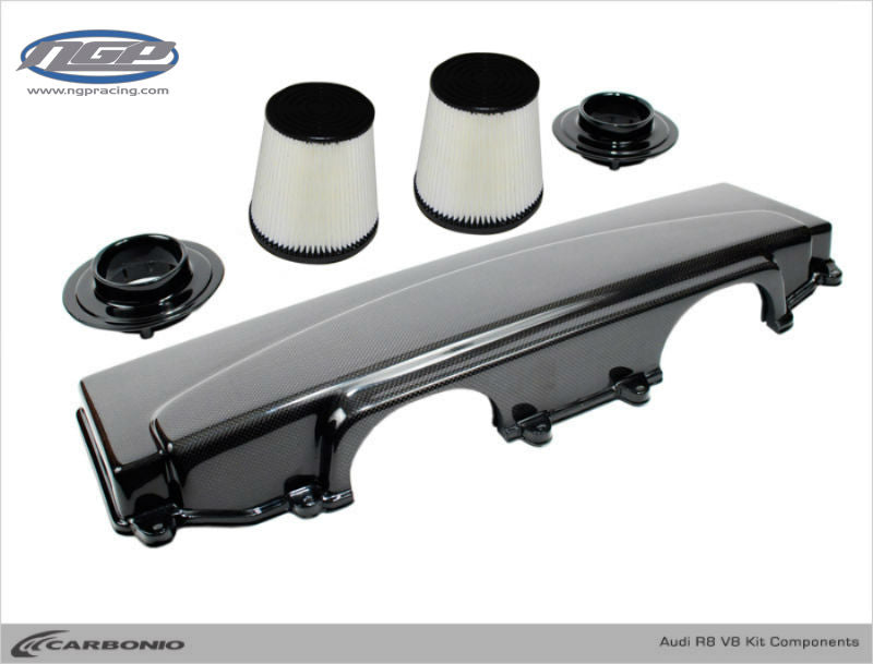 Carbonio Carbon Fiber Performance Air Intake For Audi R8 V8 Engine 2006 ...