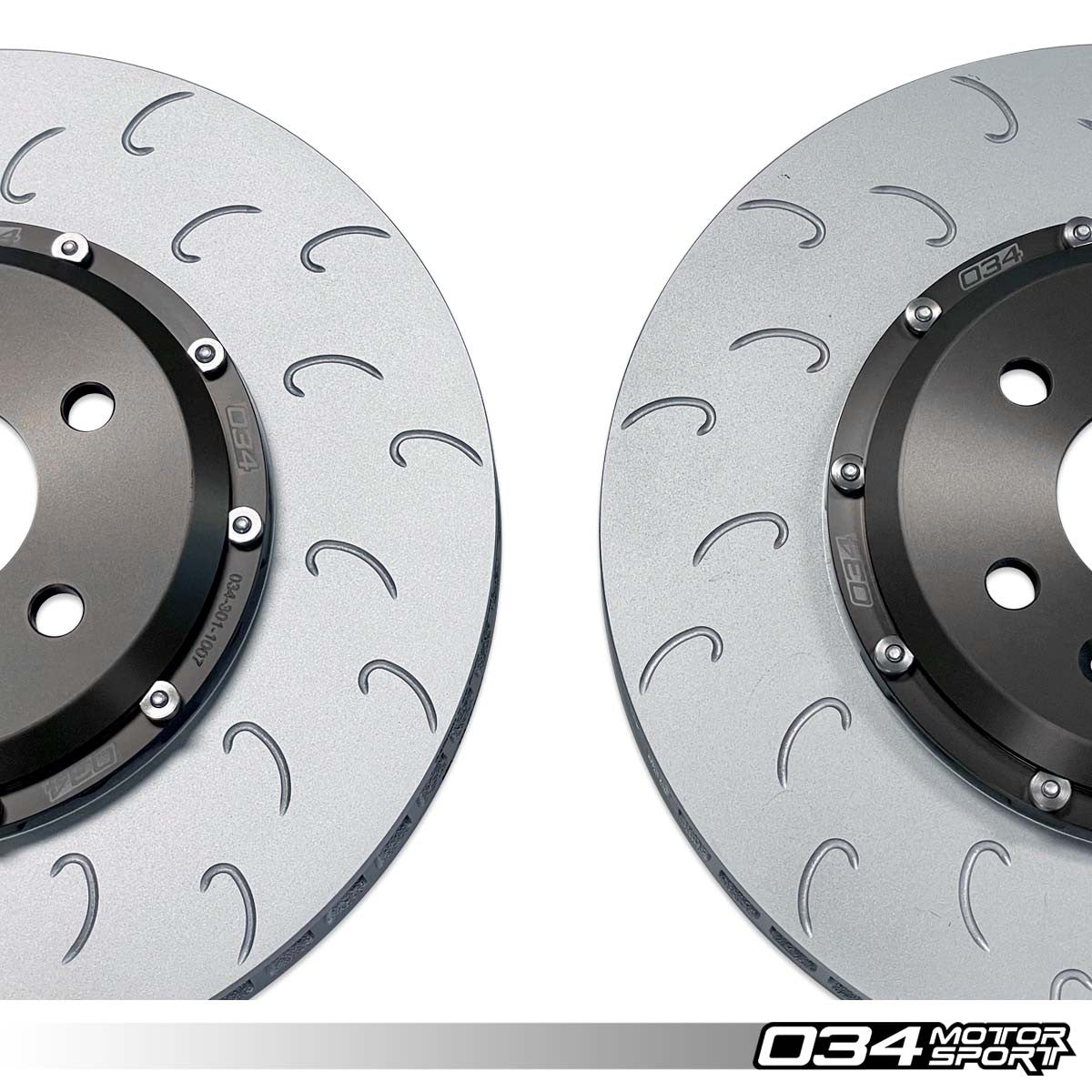 034MOTORSPORT 2-PIECE FLOATING FRONT BRAKE ROTOR UPGRADE KIT - AUDI B8 ...