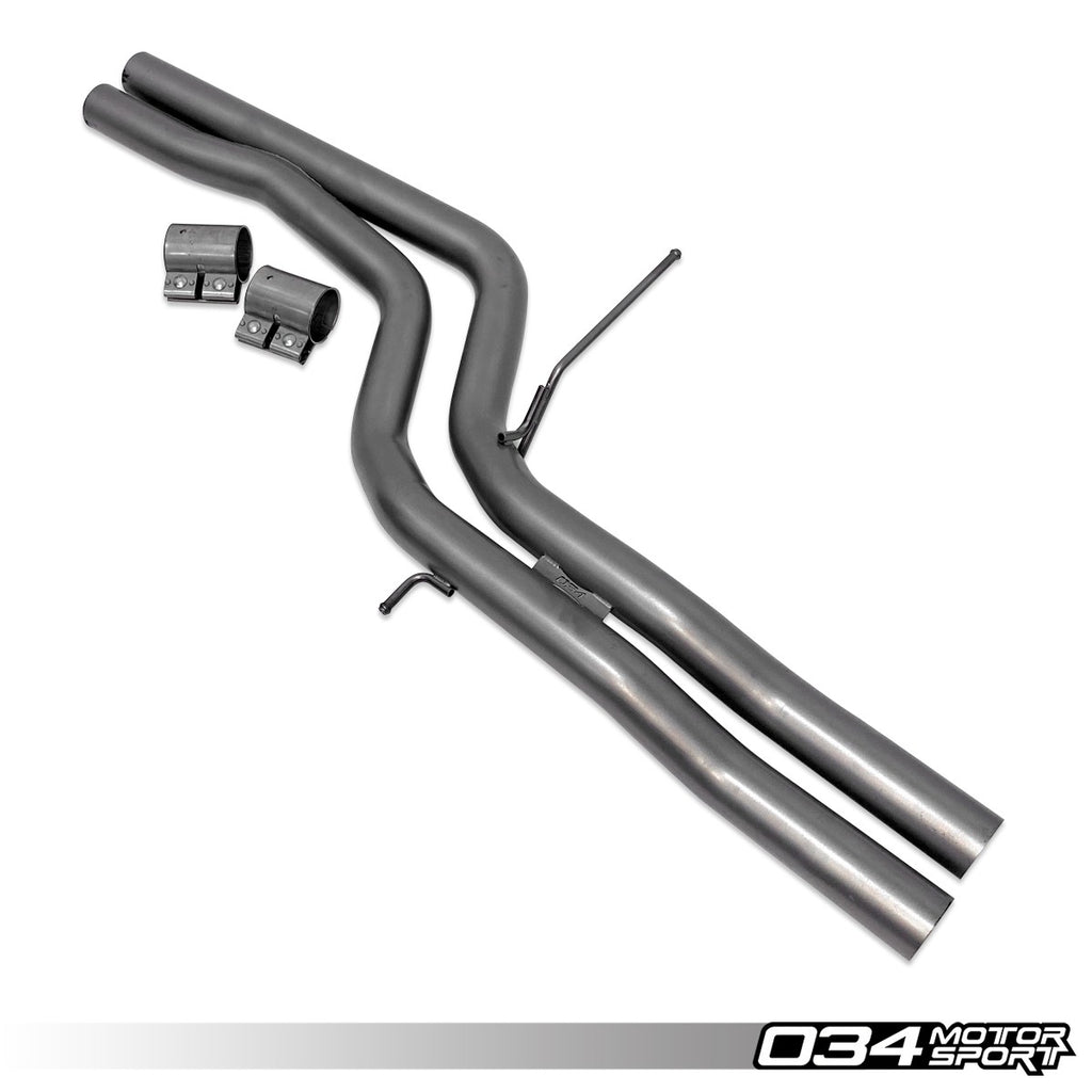 034MOTORSPORT RES-X RESONATOR DELETE AND X-PIPE, C7/C7.5 AUDI S6, S7, RS7 4.0T