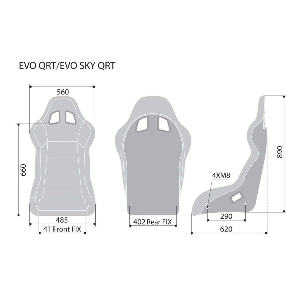 Sparco Evo QRT Fiberglass Racing Seat