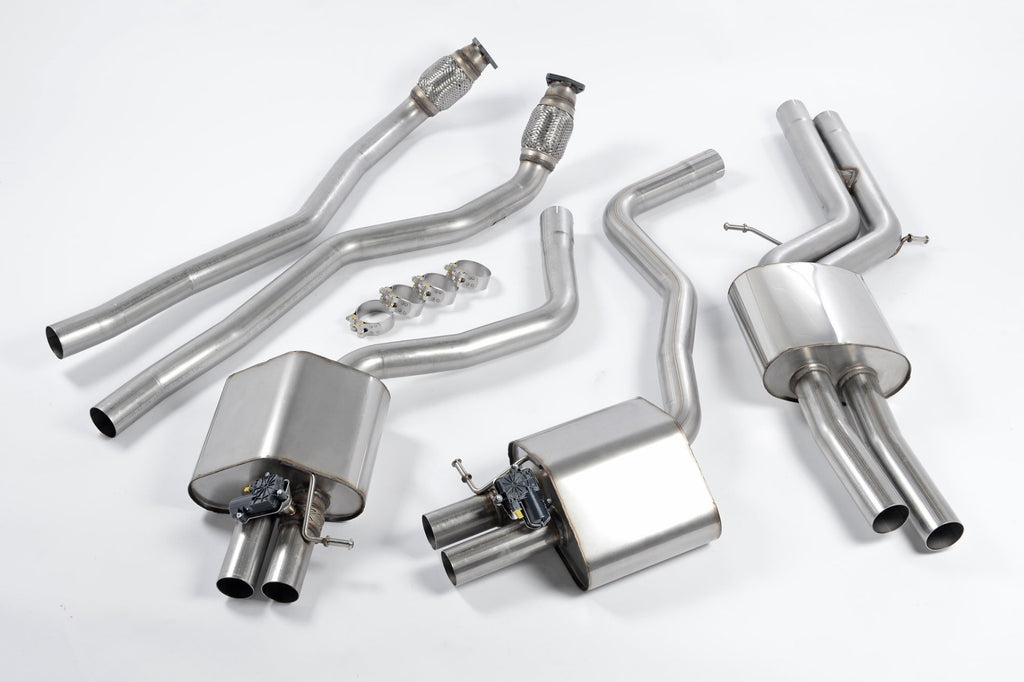 Milltek Sport Audi C7 RS7 4.0T Resonated Valvesonic Cat-back Exhaust System