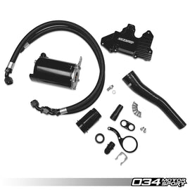 034MOTORSPORT STAGE 2 BILLET CATCH CAN KIT, 8V/8V.5 AUDI S3, MK7/MK7.5 VW GOLF R