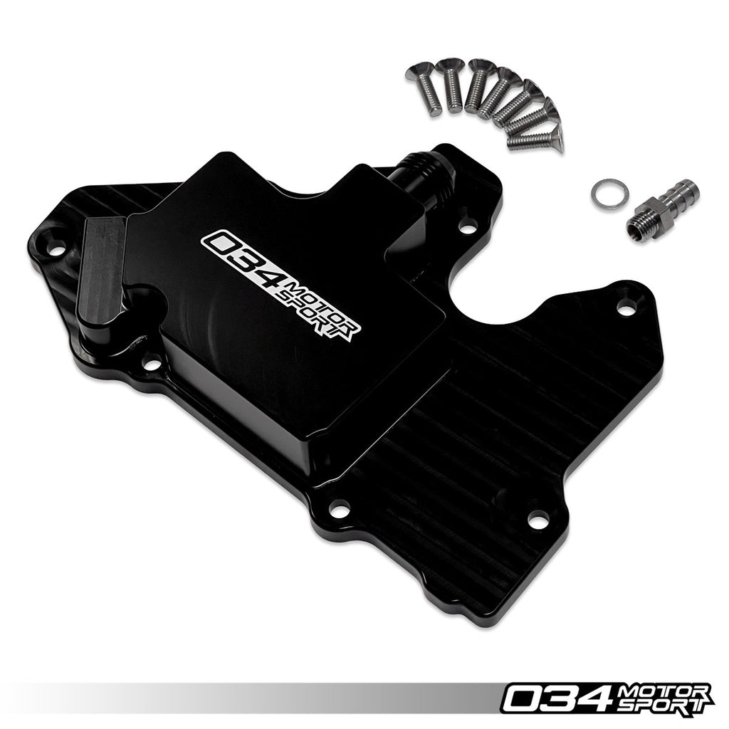 034MOTORSPORT STAGE 2 BILLET CATCH CAN KIT, 8V/8V.5 AUDI A3, MK7/MK7.5 VW GTI FWD - NLA