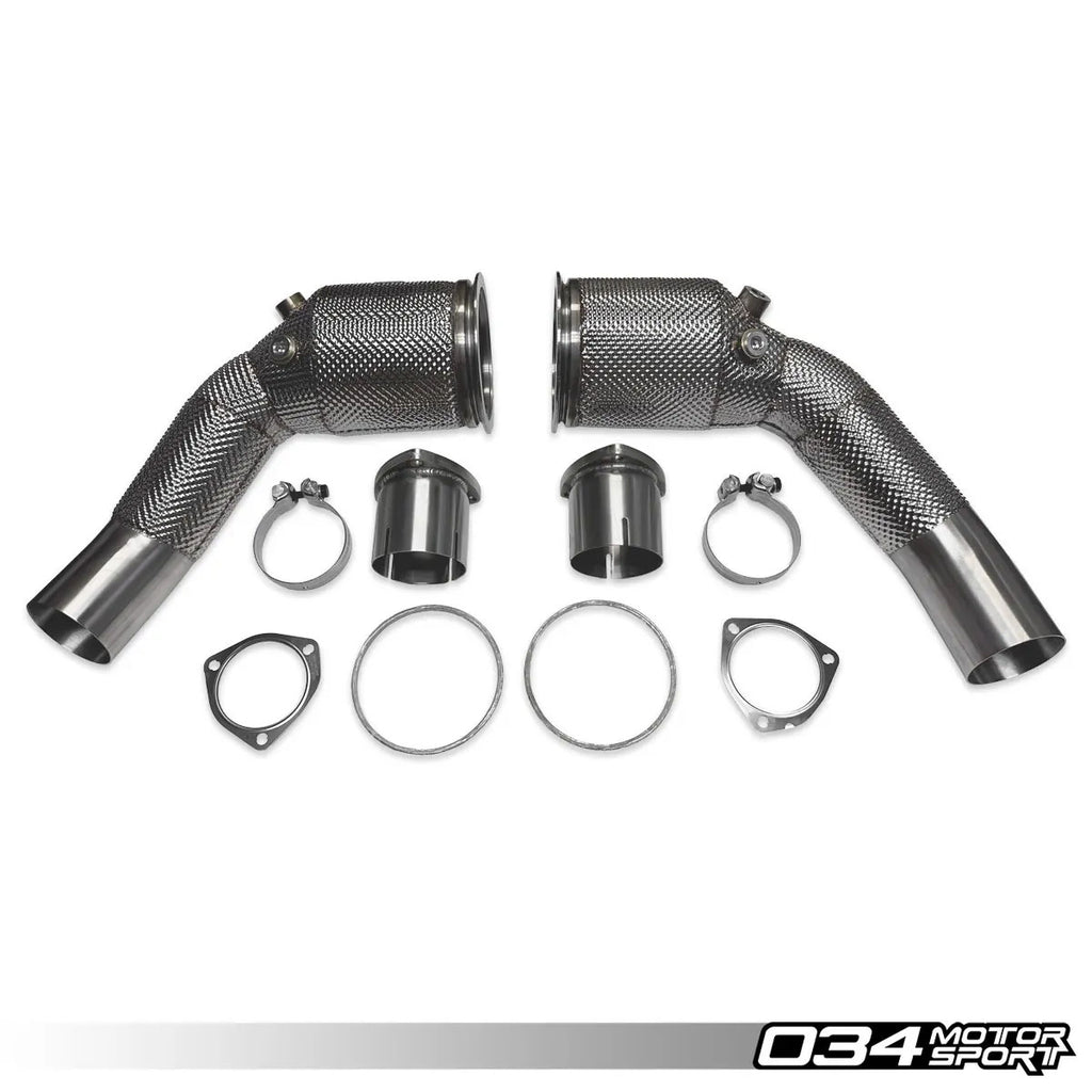 034Motorsport Stainless Steel Racing Catalyst Set, C8 Audi RS6/RS7