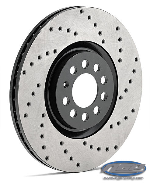 StopTech SportStop Drilled Rotor - Front Left - Audi B8 S4, S5