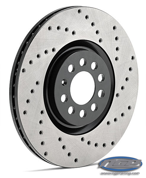 StopTech SportStop Drilled Rotor - Front Right - Audi B8 S4, S5