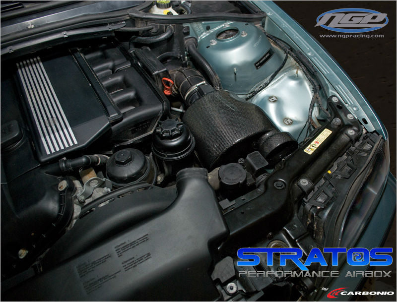 Stratos "TS"  Universal Carbon Fiber Airbox By Carbonio [Top Inlet]