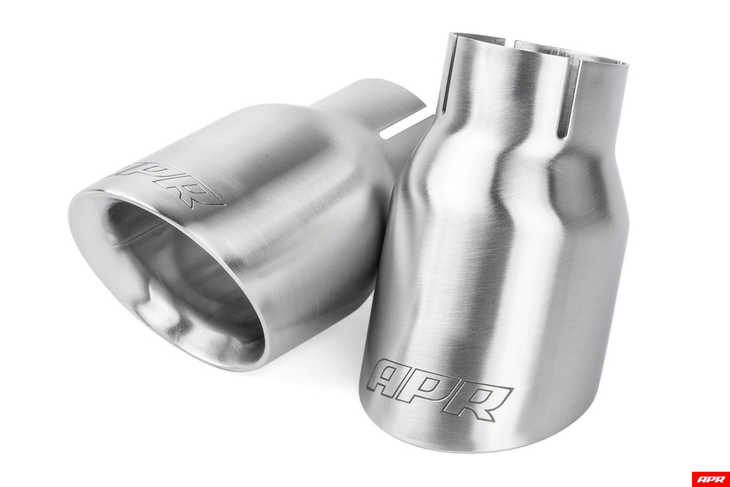 APR Double-Walled Exhaust Tips - 3.5" Brushed Silver