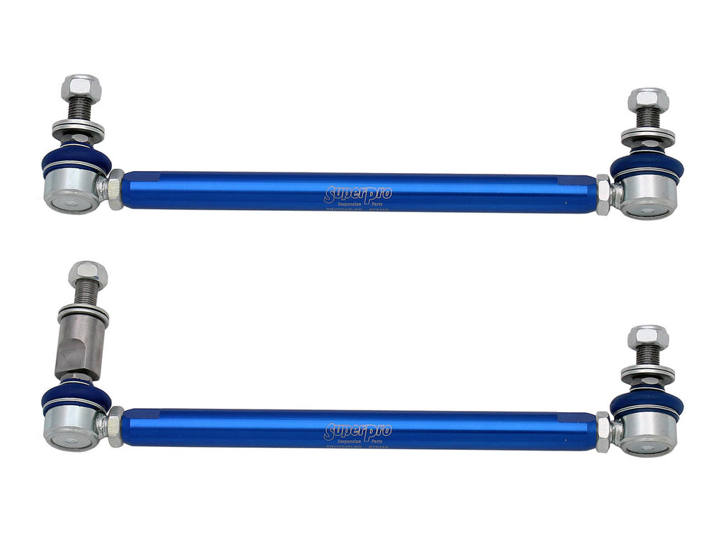 SuperPro Front Sway Bar Links Adjustable 300mm-345mm VW Mk5/6 shortened application