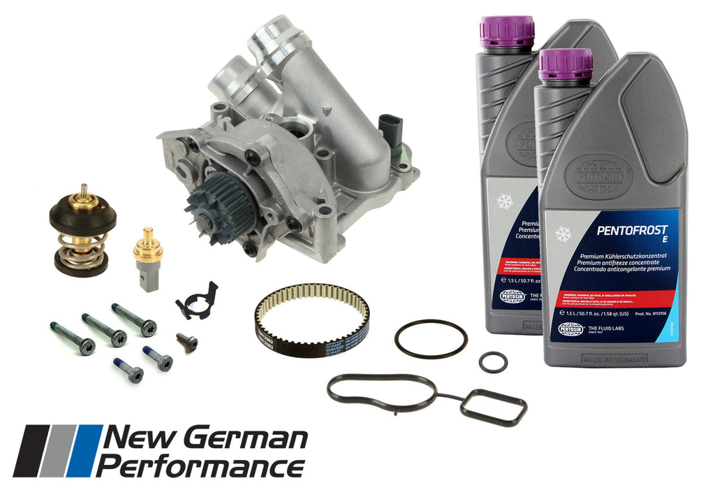 Complete Cast Aluminum Water Pump Service Kit - 2.0T TSI / TFSI CCTA, CETA, CAEB, CAED