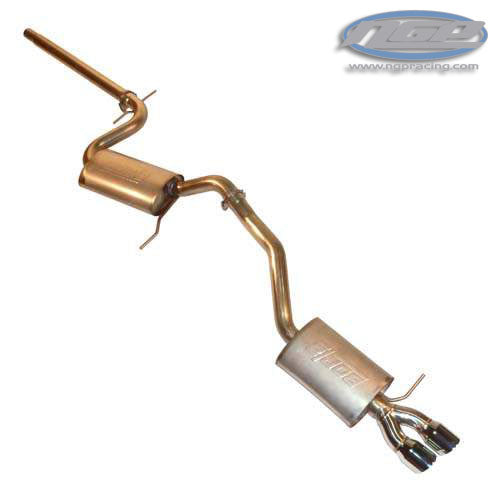 Techtonics Tuned Exhaust, Mk6 Jetta S 2.0L 8v 2.25" Stainless Steel w/ Dual Borlas