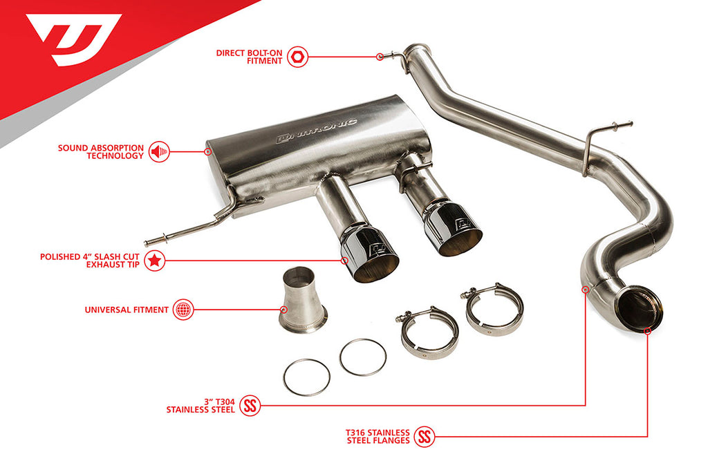 UNITRONIC CAT-BACK EXHAUST FOR VW MK6 GOLF R