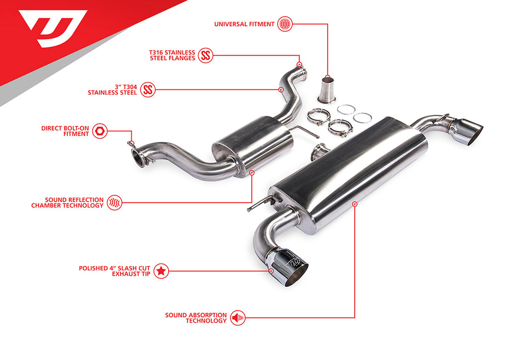 UNITRONIC VW MK6 GTI CAT-BACK EXHAUST SYSTEM