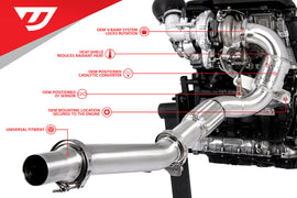UNITRONIC DOWNPIPE FOR 2.0 TSI GEN3 MQB (FWD) - VW MK7, AUDI 8V
