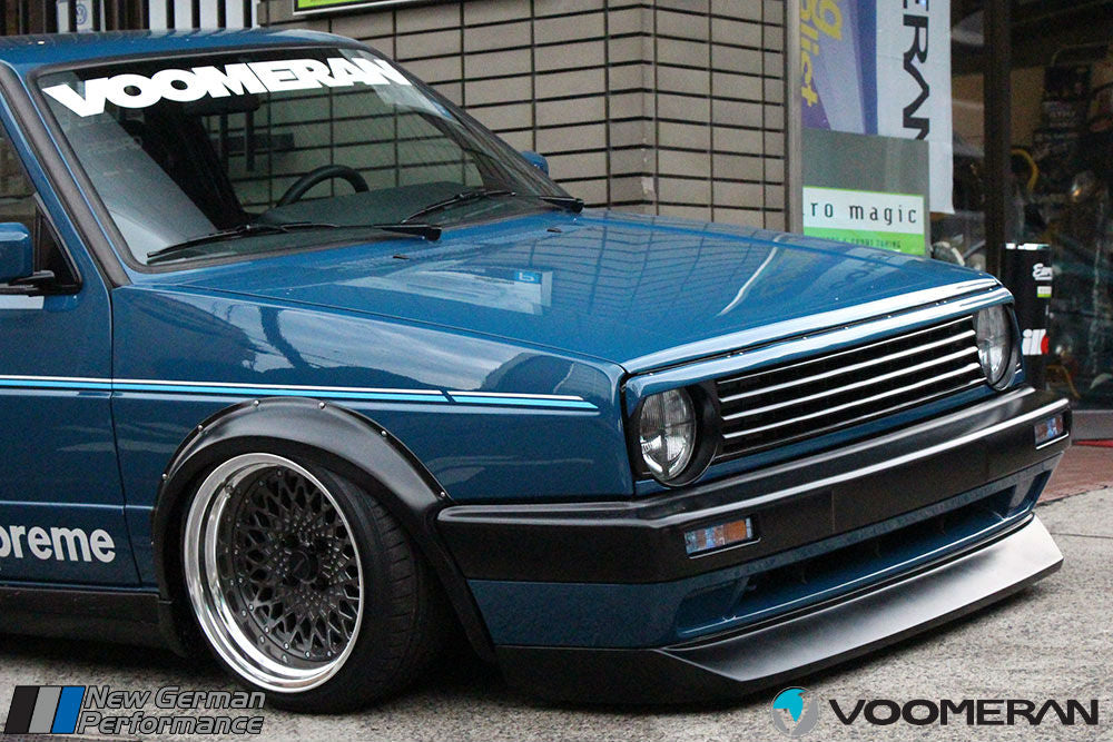 Voomeran Mk2 Golf / Jetta - Big Bumper Front front lip spoiler Ver.2 (Duckbill)