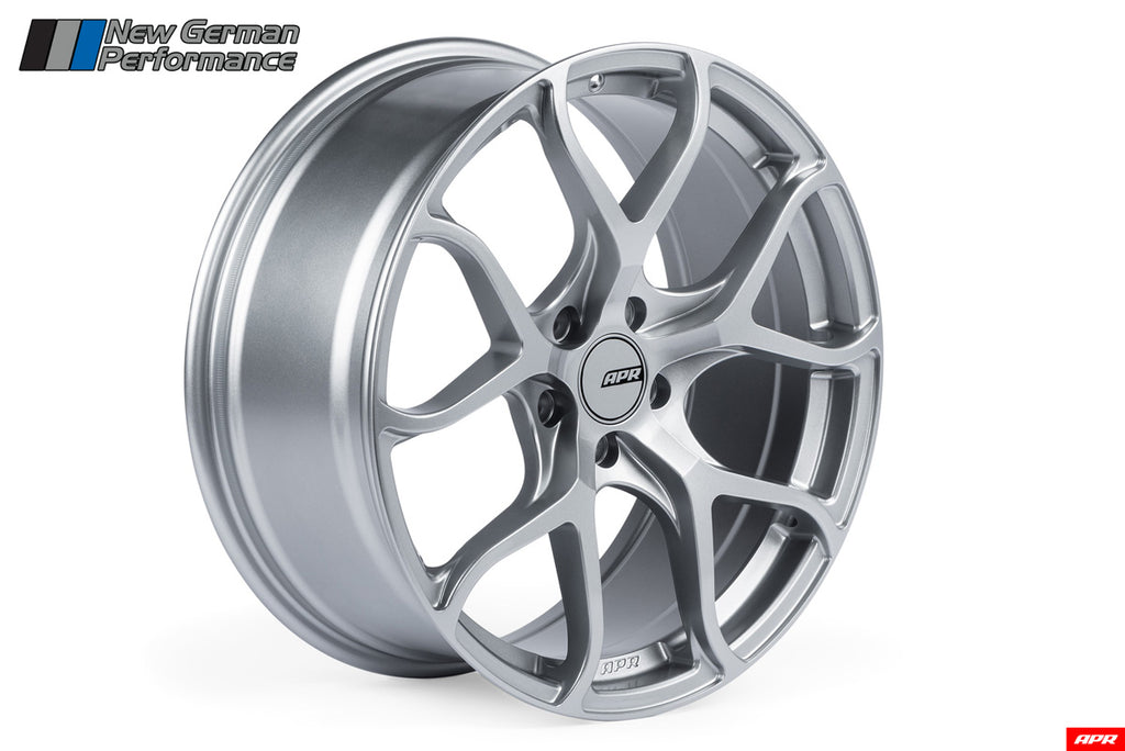 APR A01 Flow Formed Wheel - Hyper Silver - 5x112, 19x8.5" ET45