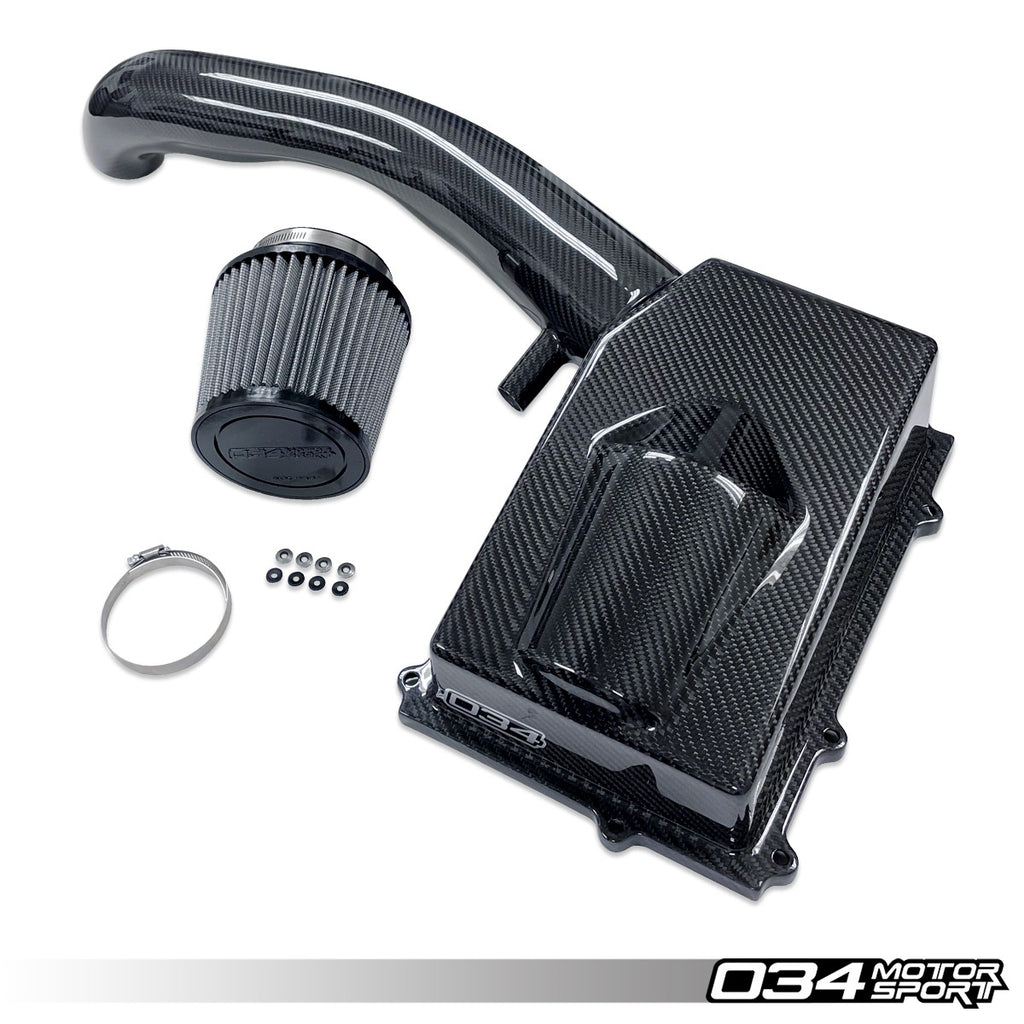 034MOTORSPORT X34 CARBON FIBER CLOSED-TOP COLD AIR INTAKE SYSTEM FOR THE AUDI TTRS 8J AND RS3 8P 2.5 TFSI