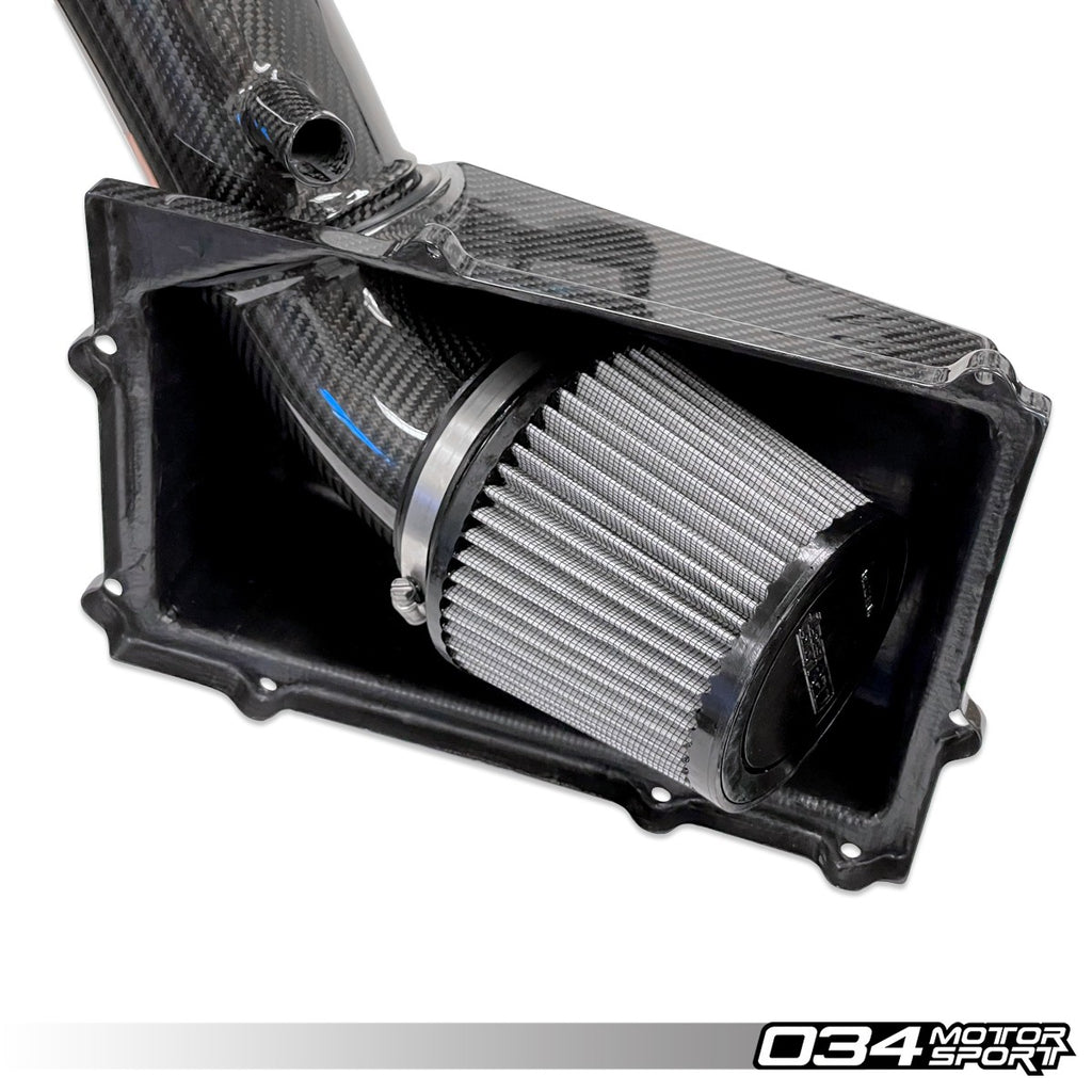 034MOTORSPORT X34 CARBON FIBER CLOSED-TOP COLD AIR INTAKE SYSTEM FOR THE AUDI TTRS 8J AND RS3 8P 2.5 TFSI